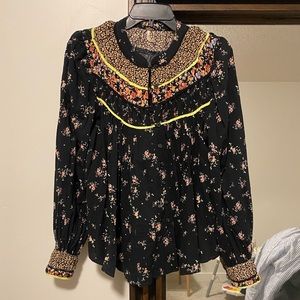 Free People Floral Top